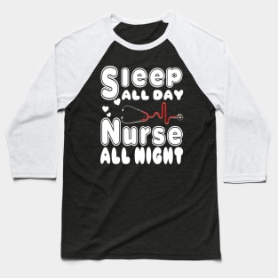 night shift nurse  funny nurse Baseball T-Shirt